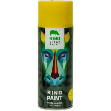 Универсальная акриловая аэрозольная эмаль Rino желтая (RP-41)