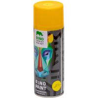 Універсальна акрилова аерозольна емаль Rino жовта (RP-41)