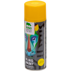 Универсальная акриловая аэрозольная эмаль Rino желтая (RP-41)