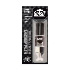 Эпоксидный клей для метала Selsil Metal Adhesive шприц, 28 г (36332/3633)