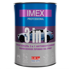 Грунт-эмаль черный преобразователь ржавчины 3 в 1 Autotrade, 0,9 кг (130523)