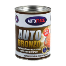 Мастика битумно-каучуковая с металлической пудрой (бронза) Autotrade, 0,9 кг (131110)