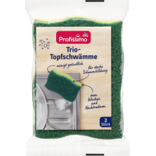Губка Profissimo trio-Topfschwamme для нержавіючої сталі 2 шт (363157)