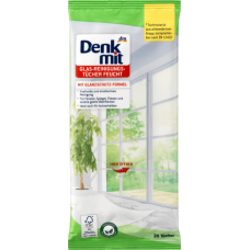 Салфетки влажные для мытья окон Denkmit Glas-Reinigungs-tücher, 20 шт (1046204)