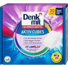 Капсули для прання кольорових речей Denkmit Colorwaschmittel Aktiv Cubes, 30 шт (1709465)
