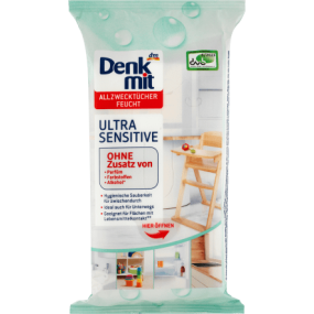 Универсальные салфетки влажные для уборки Denkmit Ultra Sensitive, 50 шт (1711814)
