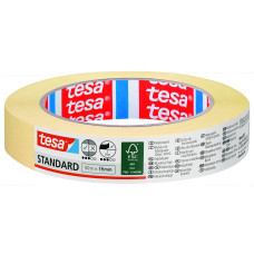 Лента малярная tesa Standard 50 м х 19 мм бежевая (05085-00000)