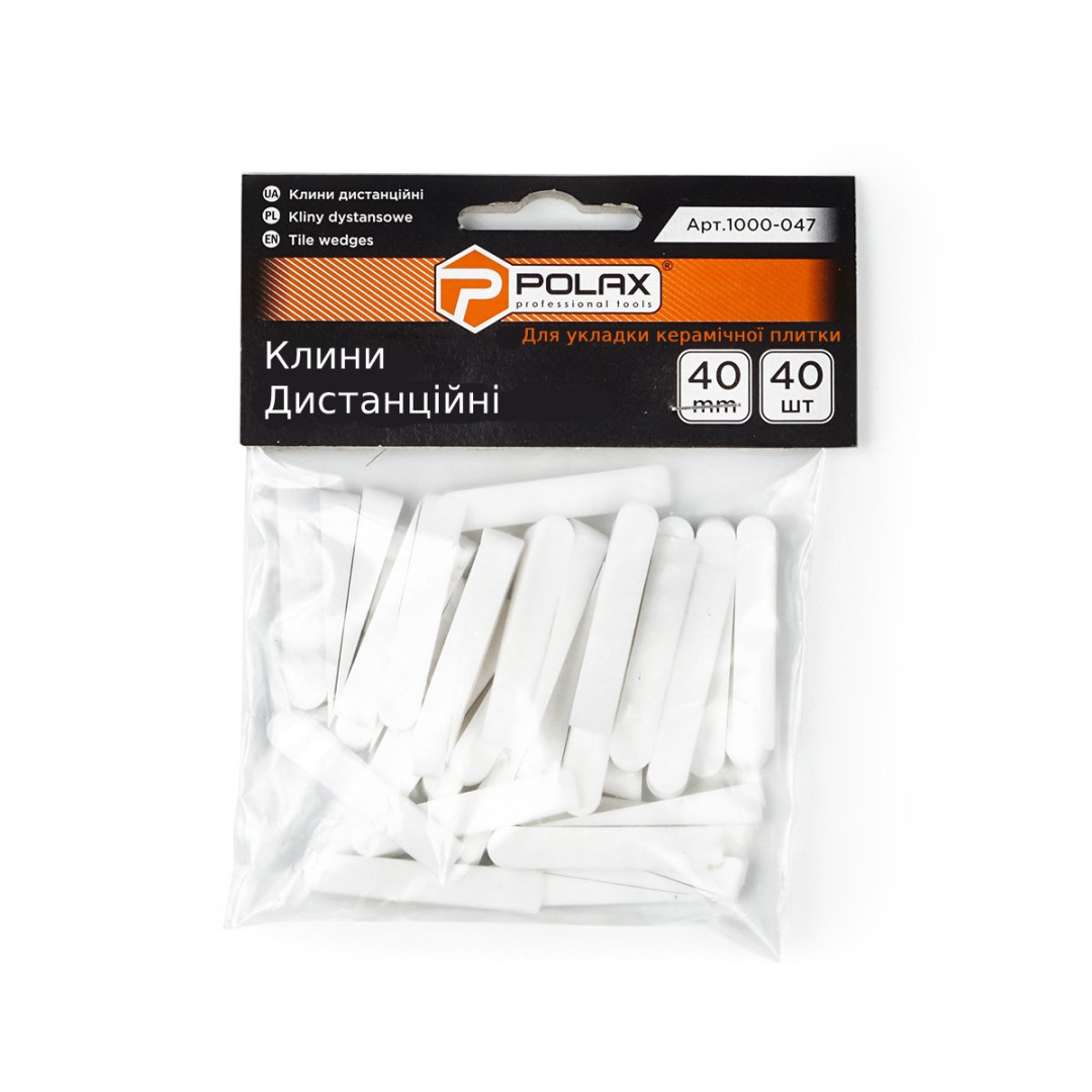 Клинья для плитки Polax дистанционные 40 мм 40 шт. (1000-047)