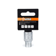 Головка торцева автомобільна шестигранна 10 мм, 1/2",Polax (25-084)
