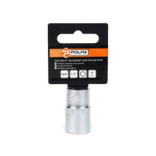 Головка торцева Polax автомобільна шестигранна 16 мм, 1/2", Polax (25-089)