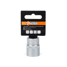 Головка торцева автомобільна шестигранна 21 мм, 1/2", Polax (25-093)