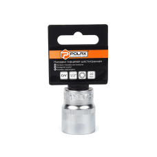 Головка торцева автомобільна шестигранна 22 мм, 1/2", Polax (25-094)