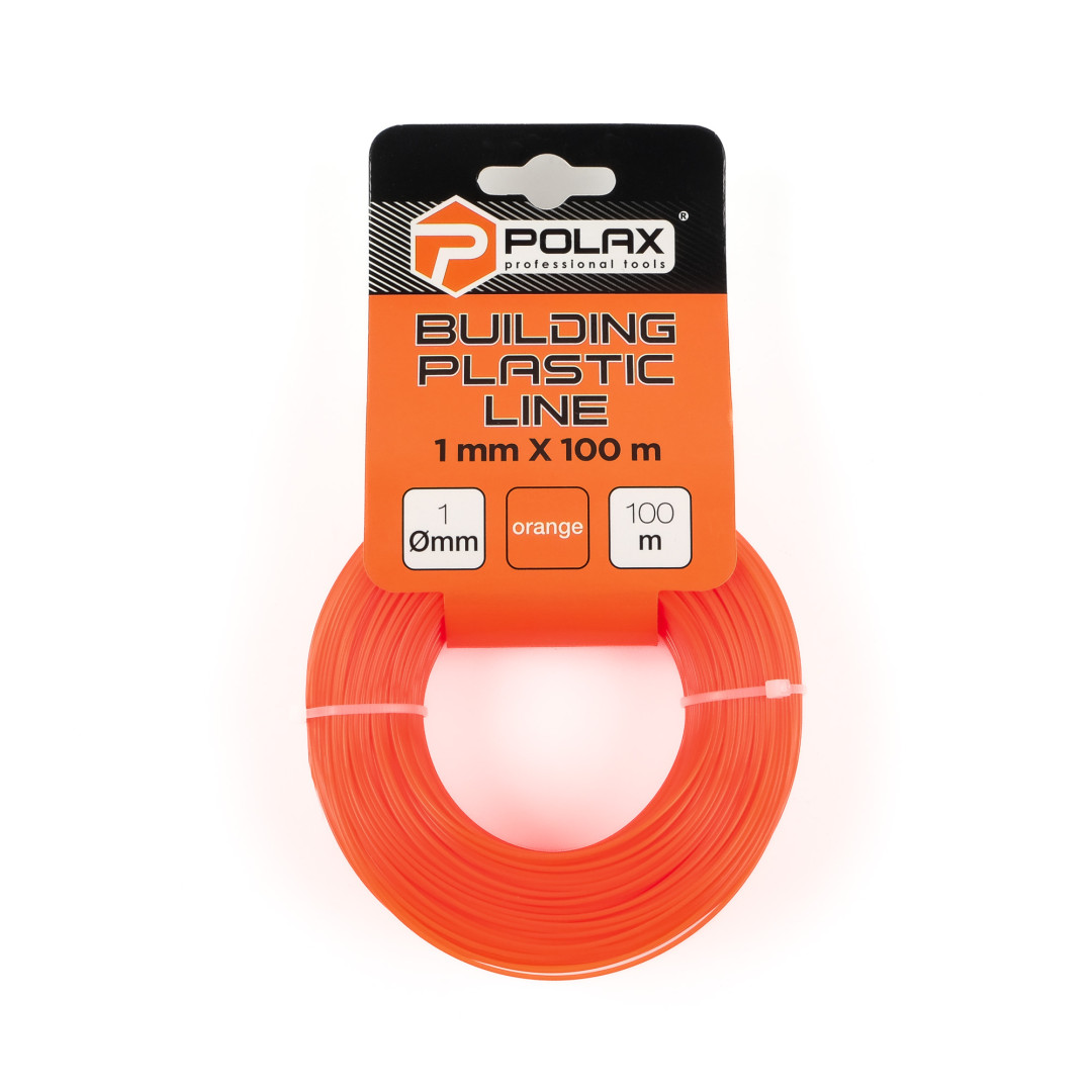 Леска строительная Polax 1 мм X 100 м, оранжевая (30-014)