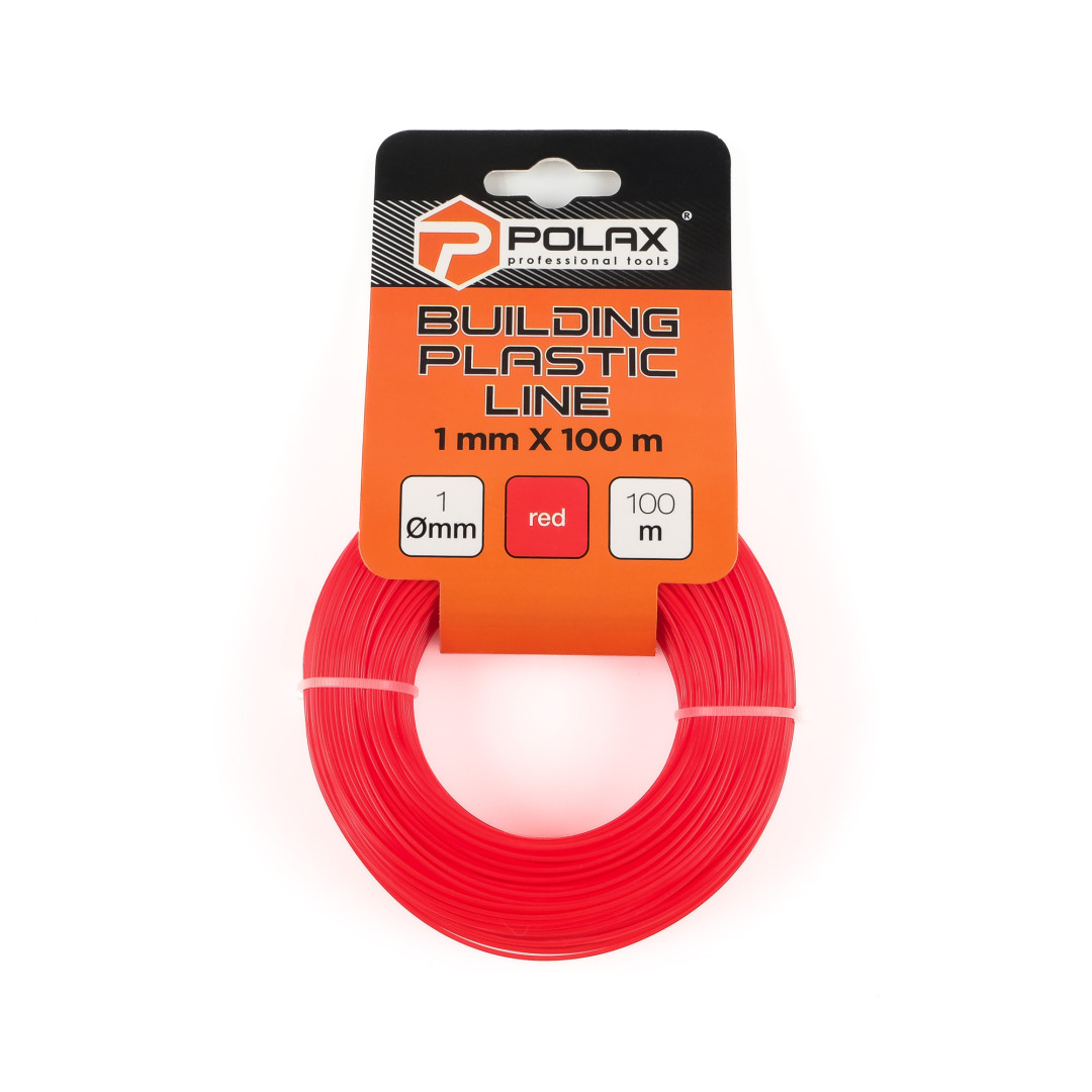 Леска строительная Polax 1 мм X 100 м, красная (30-012)