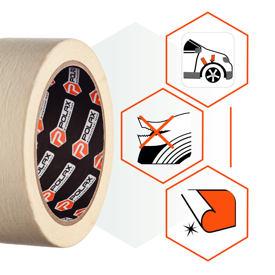 Малярная клейкая лента Polax Profi 38 мм х 40 м (101-070)