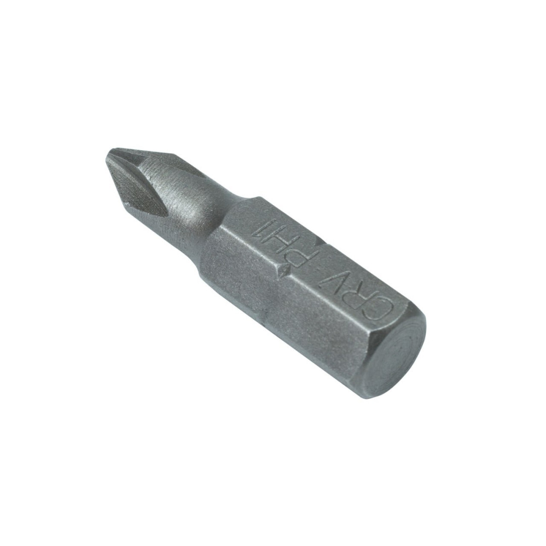 Бита стальная Polax 25 мм PH1 1/4", 10 шт (51-065)