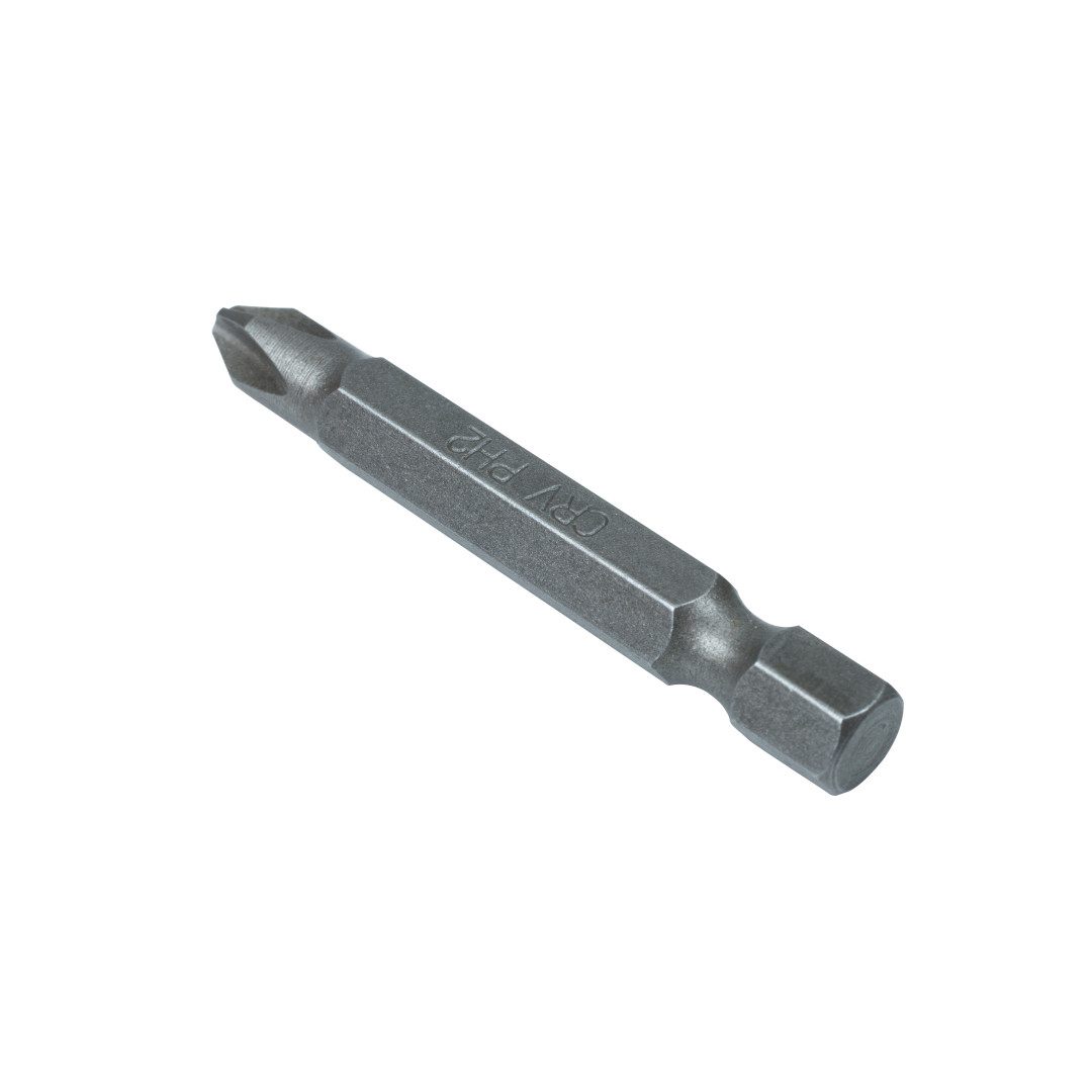 Бита стальная Polax 50 мм PH2 1/4", 10 шт (51-075)