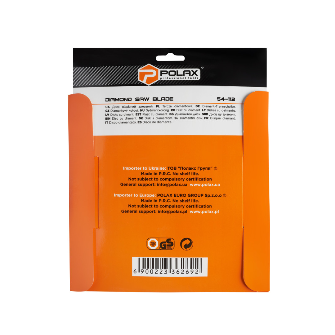 Диск отрезной алмазный Ceramic Polax 230x1.8x22.23 мм (54-112)
