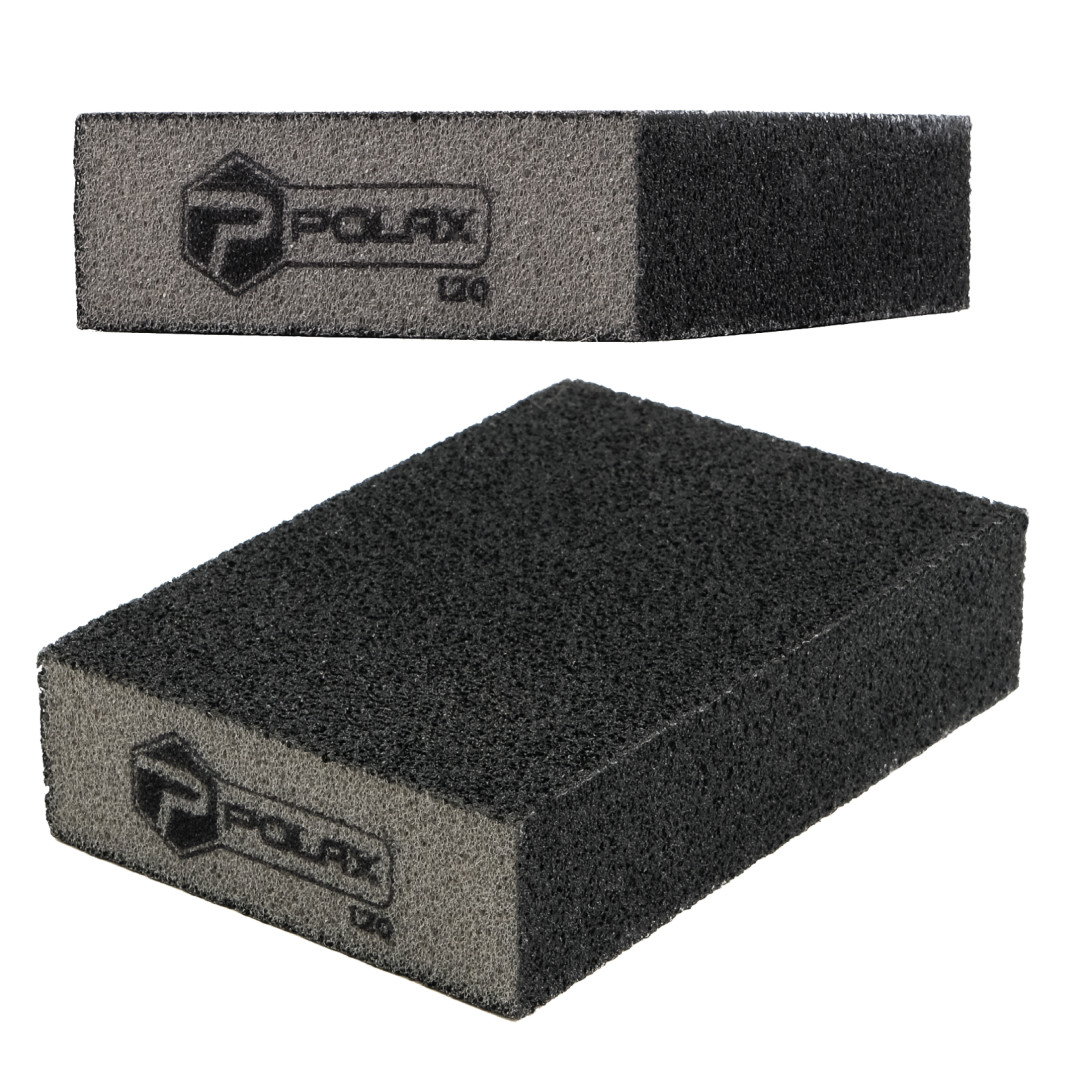 Губка шлифовочная P120 Polax прямая 100х70х25 мм (54-191)