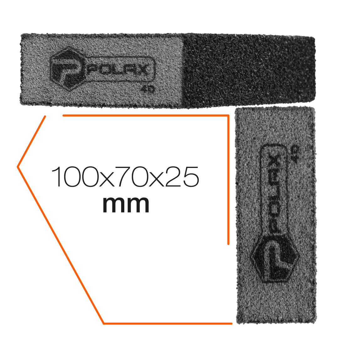 Губка шлифовальная P40 Polax прямая 100х70х25 мм (54-228)