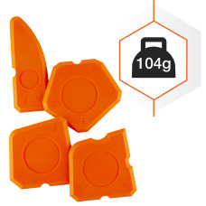 Набор шпателей для силикона Polax 4 шт (100-463)