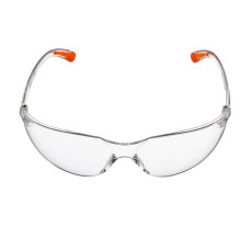 Очки защитные прозрачные Polax с поликарбонатными линзами и резиновыми заушниками (53-050)