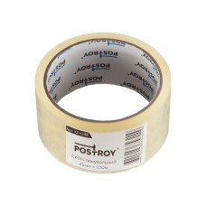 Клейка стрічка Postroy скотч пакувальний 100 м x 45 мм (101-044)